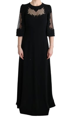 Vestido Maxi Negro de Noche Dolce Gabbana