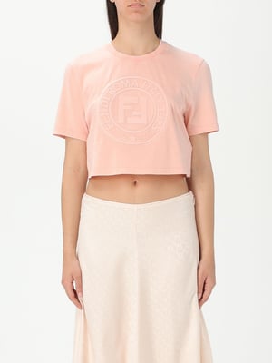 Camiseta Cortada con Logo Bordado