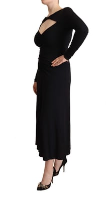 Vestido Midi Aline de Jersey de Manga Larga Pinko