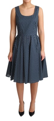 Vestido Aline Sin Mangas con Lunares