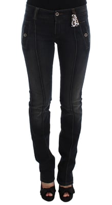 Jeans de pierna recta con detalle de costura único