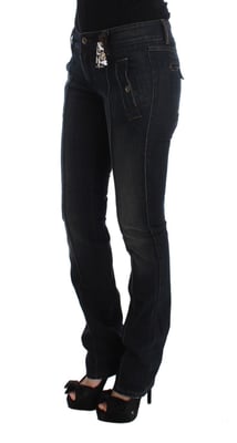 Jeans de pierna recta con detalle de costura único