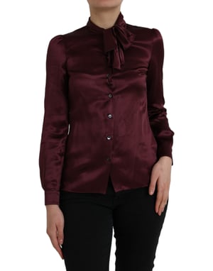 Blusa de seda con lazo