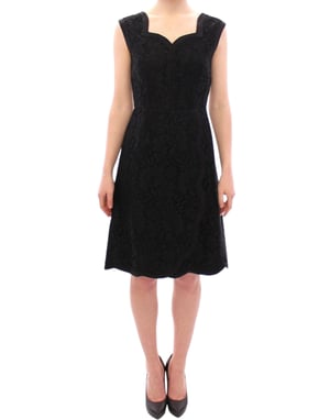 Vestido Aline de Encaje con Escote Corazón