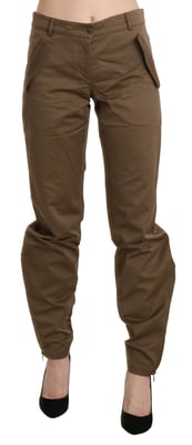 Pantalones de corte relajado Verde Oliva