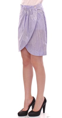 Falda Mini Envuelta Plisada Licia Florio Lavanda