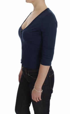 Blusa Exte con cierre y mangas tres cuartos