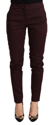 Pantalones Slimstraight Burdeos