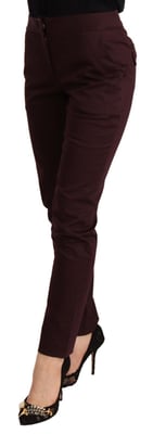Pantalones Slimstraight Burdeos