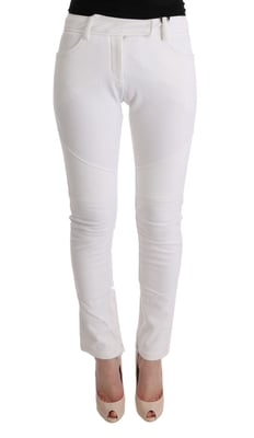 Pantalones con detalle de panel blanco