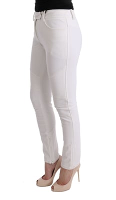 Pantalones con detalle de panel blanco