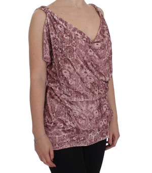 Blusa Sin Mangas de Cuello Cowl de Terciopelo