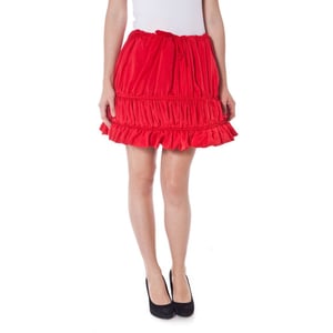 Mini Falda Roja con Volantes