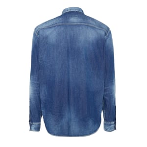 Camisa De Trabajo Con Bolsillo Relax Dan De Dsquared2 En Azul Marino