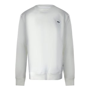 Sudadera Blanca Lisa De Diesel