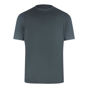 Camiseta Gris Con Placa Pequeña De Diesel