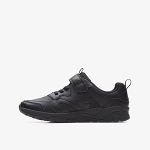 ClowderSprintO Black Leather Zapatos