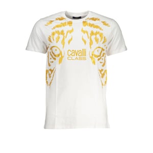 Camiseta de manga corta con estampado de tigre y cuello redondo