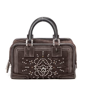 Loewe Rhinestone Amazona 28 en Marrón oscuro Cuero de ternero