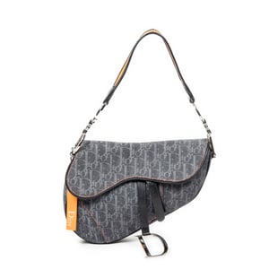 Dior Flight Line Saddle Bag  en Vaquero azul Lienzo
