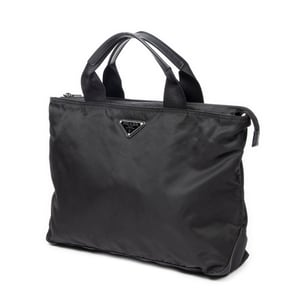Prada Medium Square 2-Way Tote  en Black Lienzo