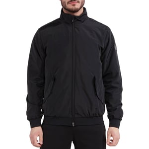 Chaqueta Negra Con El Logotipo Del Parche De Ea7