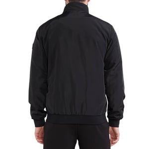 Chaqueta Negra Con El Logotipo Del Parche De Ea7