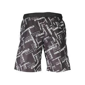 Bañador de hombre Karl Lagerfeld Nero de poliéster tipo boxer