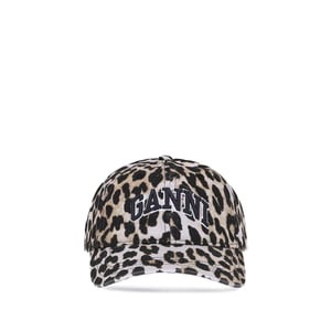 Gorra de algodón multicolor Ganni (gorra de béisbol)