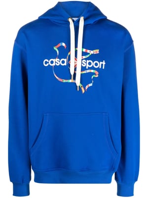 Sudadera con logo deportivo en azul
