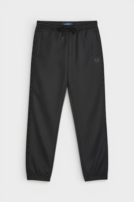 Fred Perry Pantalón Deportivo de Rayas para Hombre Negro