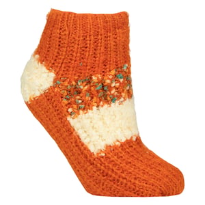 1 Par de Calcetines Antideslizantes forrados de Sherpa para Damas - Cómodos y Acogedores para el Hogar