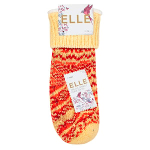 1 Par de Calcetines Antideslizantes de Piel de Suela Gruesa con Diseño Fair Isle para Dama - Calcetines de Casa Cálidos para Invierno