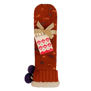 1 Par de Mocasines de Dama de Piel de Oveja Gruesa forrados con Pom Pom - Confort Cálido