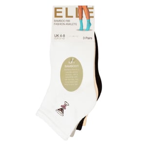 Paquete de 3 pares de calcetas para mujer con canalé y fruncido - Ajuste suave y elegante para el día a día