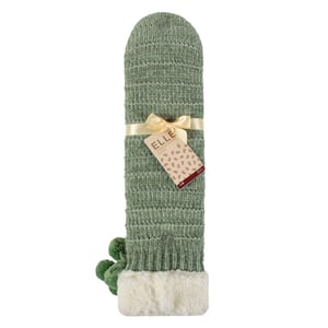 1 Par de Calcetas de Chenille para Damas con Suela de Mocasín - Confort Suave y Acogedor