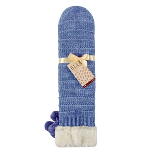 1 par de calcetines de chenilla para mujeres con suela de mocasín - suave y cálido confort