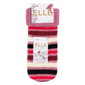 1 Par de Calcetines de Casa Gruesos con Diseño Fair Isle para Damas - Calcetines de Invierno Cálidos
