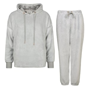 Conjunto de chándal térmico para mujeres con parte superior e inferior suaves para invierno