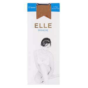 Paquete de 3 Medias de Tobillo para Dama 15 Denier 100% Nailon - Comodidad Ligera y Transparente