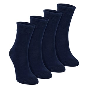 Paquete de 4 calcetines sensoriales de bambú para niños y niñas, suaves, transpirables y de ajuste cómodo.