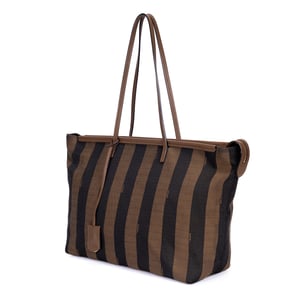 Fendi Requin Tote  en Brown Lienzo