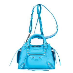 Balenciaga Neo Classic Mini en Blue Cuero de ternero