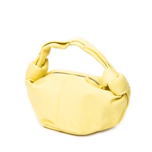 Bottega Veneta Mini Double Knot Bag  en Amarillo Cuero de ternero
