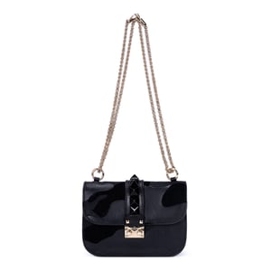 Valentino Rockstud  en Black Cuero de ternero
