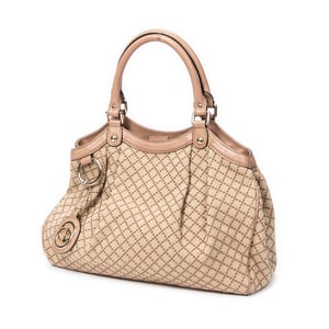 Gucci Small Sukey Tote  en Beige Lienzo