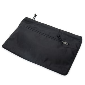 Balenciaga Flat Zip Clutch  en Black Lienzo