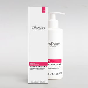 Limpiador en crema equilibrante de vitamina C y ácido glicólico 200ml