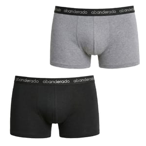 Paquete de 2 bóxers de algodón elástico para hombre AA596