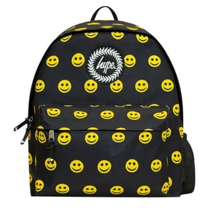 Mochila Icónica Negra/Amarilla Hype Smile